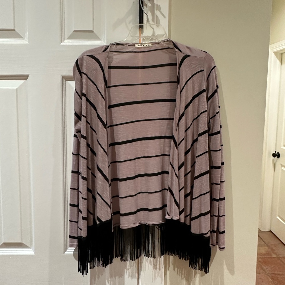 Tea and Rose fridge cardigan size L mauve